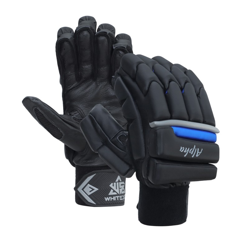 Whitedot Alpha Black Players Cricket Batting Gloves Whitedot Alpha Black Players Cricket Batting Gloves