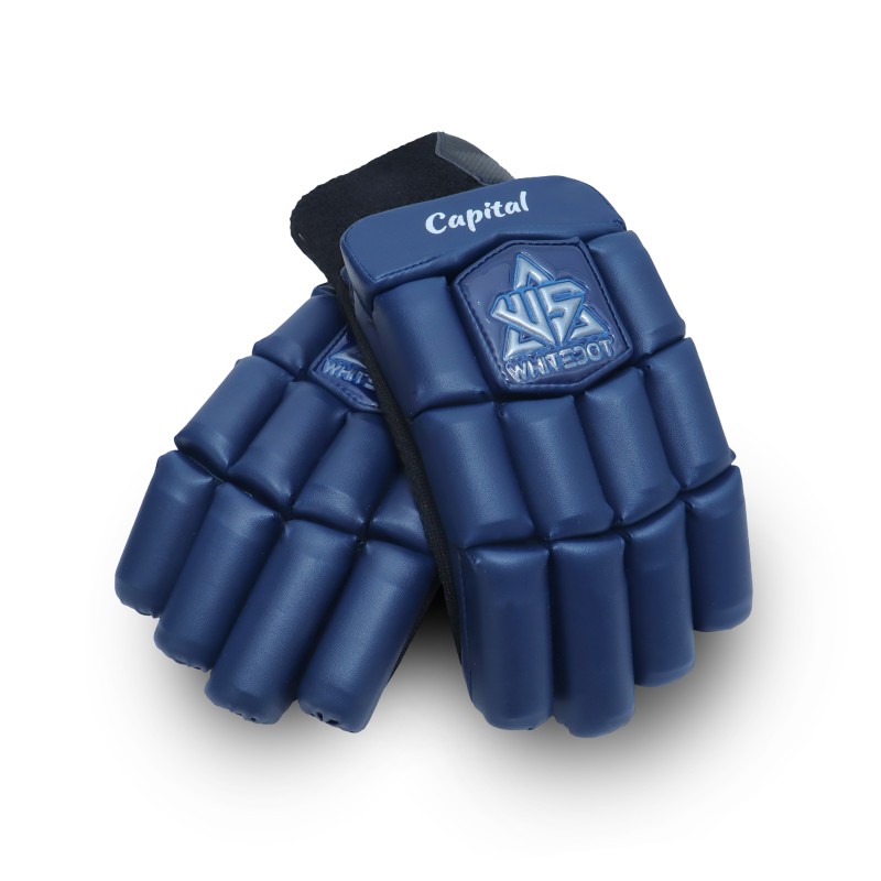 Whitedot Capital Navy Blue Cricket Batting Gloves