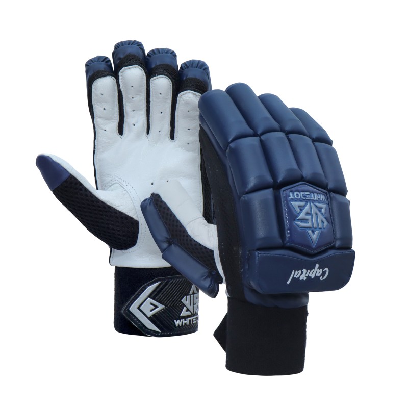 Whitedot Capital Navy Blue Cricket Batting Gloves