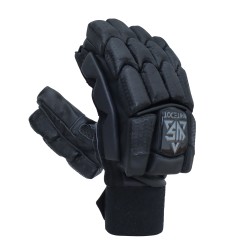 Whitedot Egret Black Cricket Batting Gloves