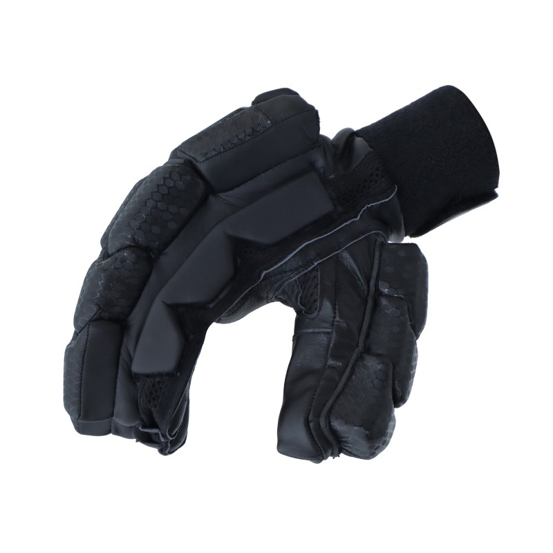 Whitedot Egret Black Cricket Batting Gloves