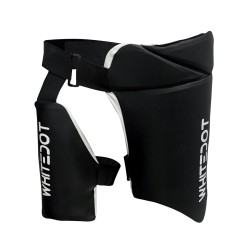 Whitedot Dot 3.1 Levlorn Cricket Combo Thigh Guard Black and White