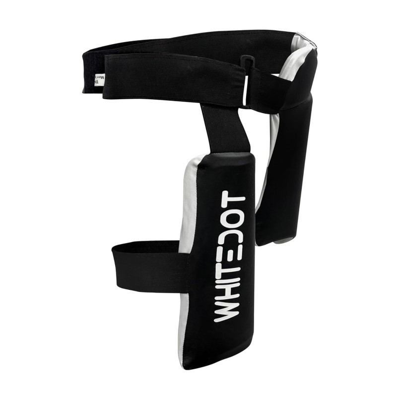 Whitedot Dot 3.1 Levlorn Cricket Combo Thigh Guard Black and White