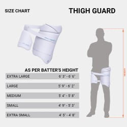 Whitedot HDF Moulded Cricket Single Thigh Guard