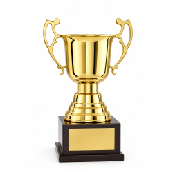 Whitedot Upsilon Metal Trophy - 13 Inch Whitedot Upsilon Metal Trophy - 13 Inch