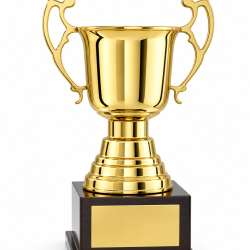 Whitedot Upsilon Metal Trophy - 13 Inch