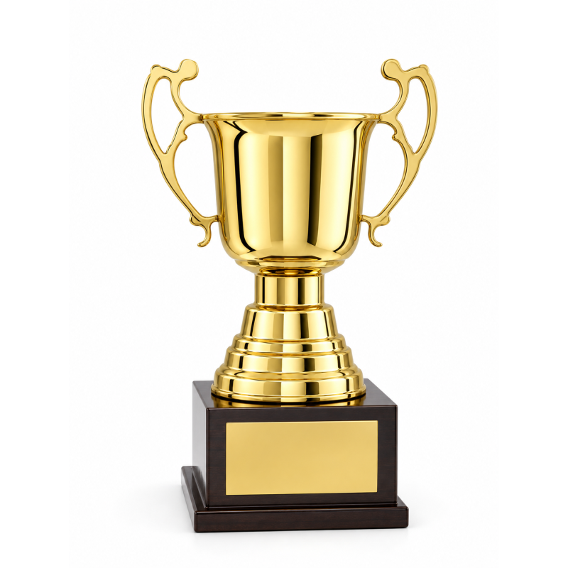 Whitedot Upsilon Metal Trophy - 13 Inch Whitedot Upsilon Metal Trophy - 13 Inch