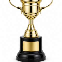 Whitedot Phi Metal Trophy - 5 Inch