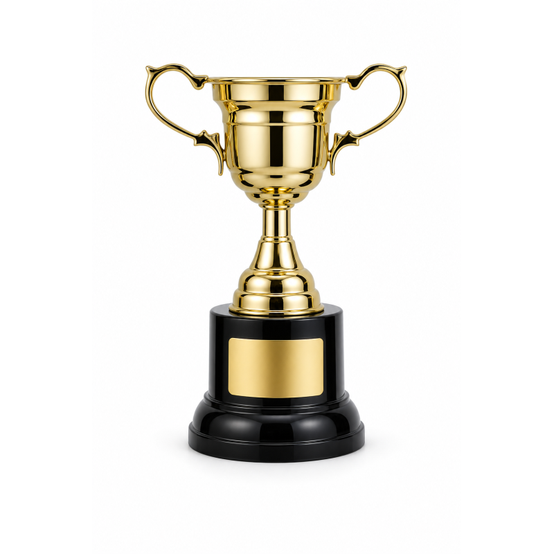 Whitedot Phi Metal Trophy - 6 Inch Whitedot Phi Metal Trophy - 6 Inch