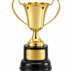 Whitedot Vega Metal Trophy - 5.5 Inch