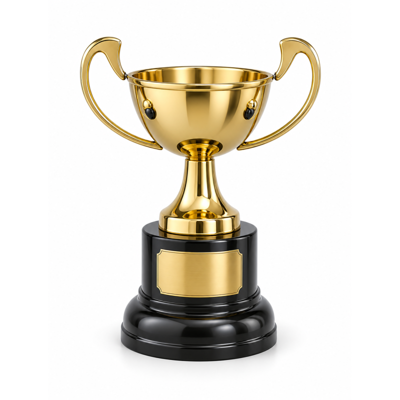 Whitedot Lyra Metal Trophy - 7 Inch Whitedot Lyra Metal Trophy - 7 Inch
