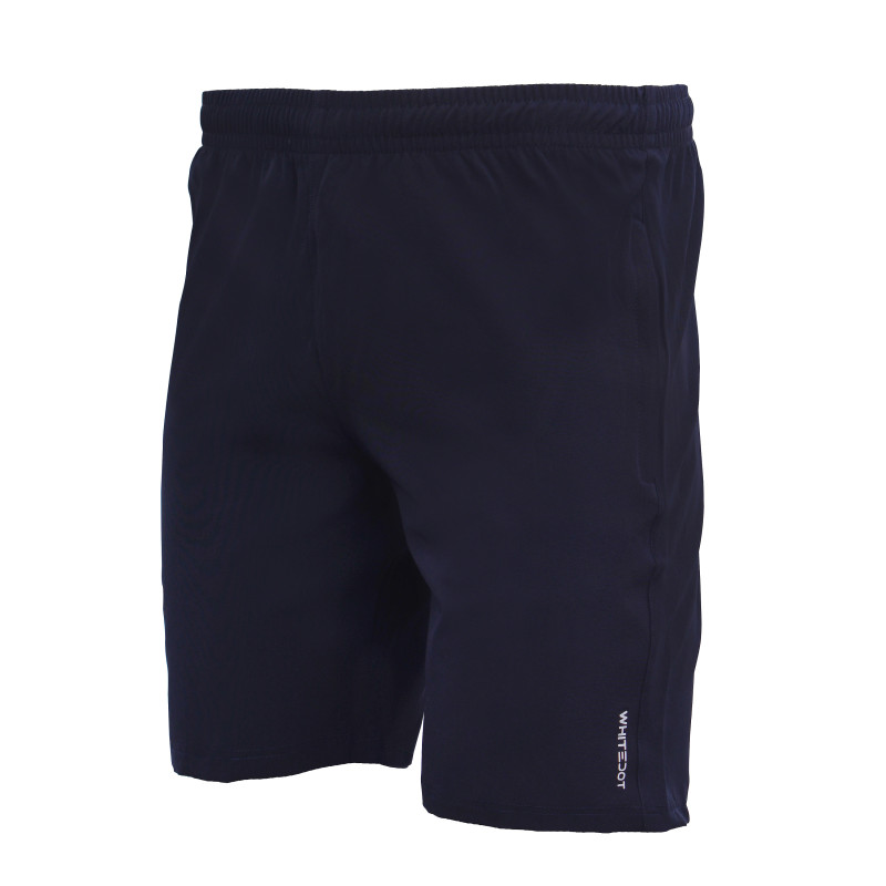 Whitedot Navy Blue Training Shorts - Zipper Pockets