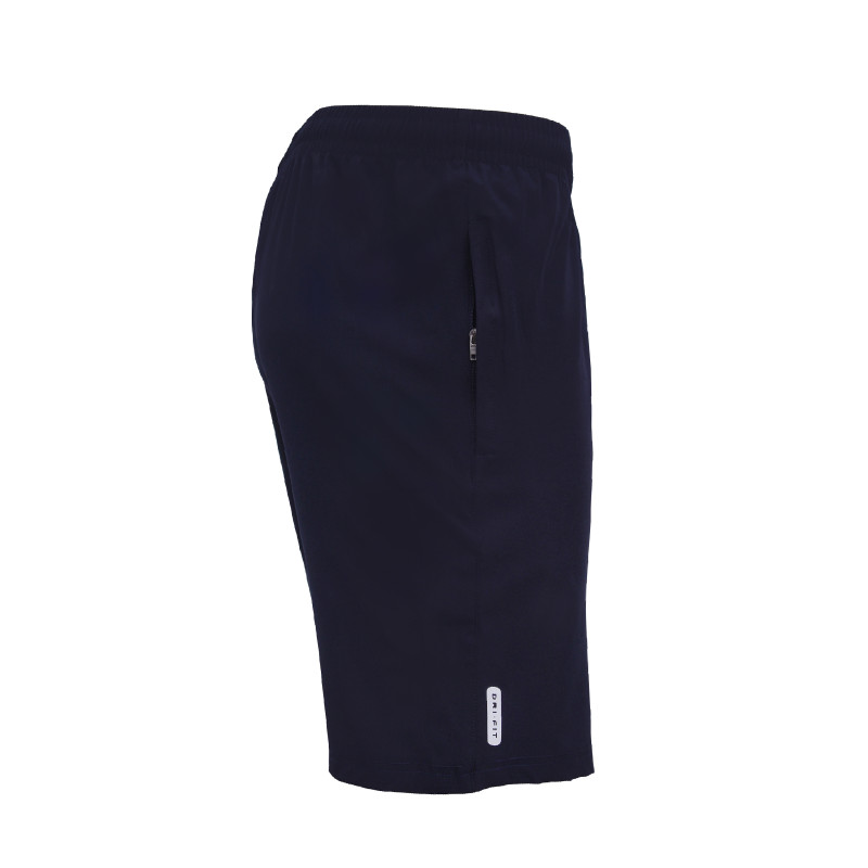 Whitedot Navy Blue Training Shorts - Zipper Pockets