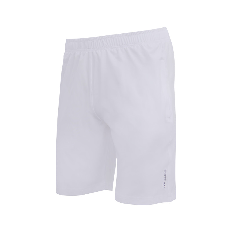 Whitedot White Training Shorts - Zipper Pockets Whitedot White Training Shorts - Zipper Pockets