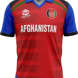 Afghanistan 2022 T20 World Cup Half Sleeves Cricket Fan Jersey - 100% Dryfit Polyester - With Name Personalization Afghanistan 2022 T20 World Cup Half Sleeves Cricket Fan Jersey - 100% Dryfit Polyester - With Name Personalization
