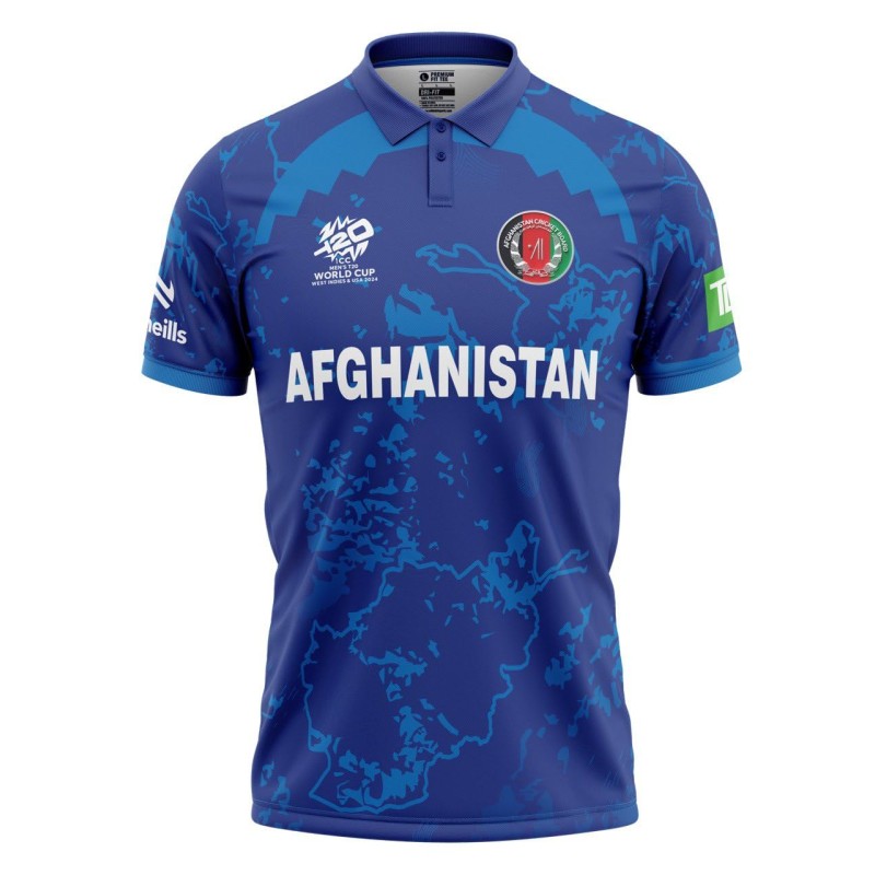 Afghanistan ODI World Cup 2024 Half Sleeves Cricket Fan Jersey - 100% Dryfit Polyester - With Name Personalisation Afghanistan ODI World Cup 2024 Half Sleeves Cricket Fan Jersey - 100% Dryfit Polyester - With Name Personalisation
