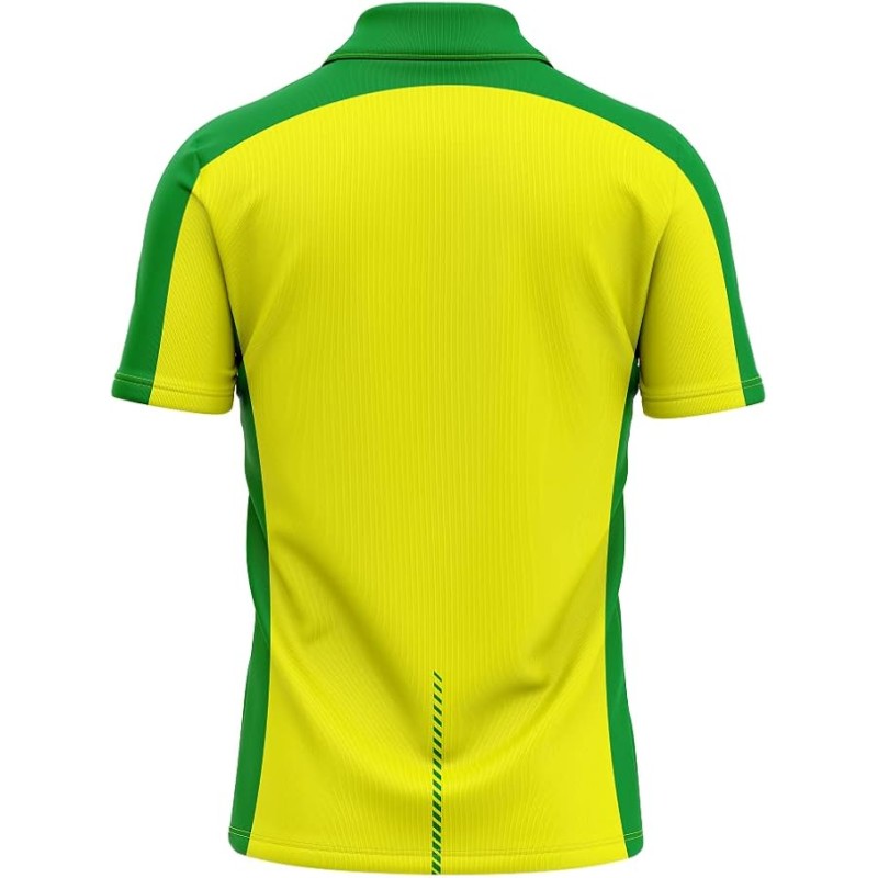 Australia T20 World Cup 2021 Half Sleeves Cricket Fan Jersey - 100% Dryfit Polyester - With Name Personalization Australia T20 World Cup 2021 Half Sleeves Cricket Fan Jersey - 100% Dryfit Polyester - With Name Personalization