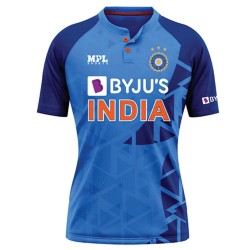 India T20 World Cup 2022 Half Sleeves Cricket Fan Jersey - 100% Dryfit Polyester - With Name Personalization