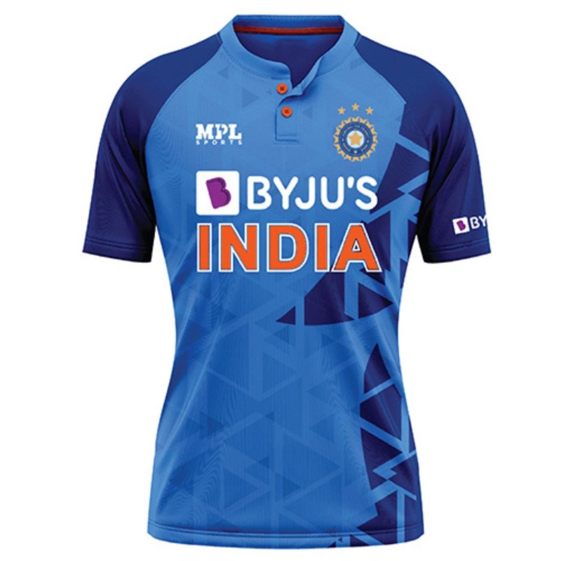 India T20 World Cup 2022 Half Sleeves Cricket Fan Jersey - 100% Dryfit Polyester - With Name Personalization India T20 World Cup 2022 Half Sleeves Cricket Fan Jersey - 100% Dryfit Polyester - With Name Personalization