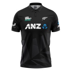 New Zealand ODI World Cup 2025 Half Sleeves Cricket Fan Jersey - 100% Dryfit Polyester - With Name Personalisation