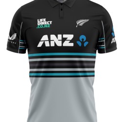 New Zealand ODI World Cup 2025 Half Sleeves Cricket Fan Jersey - 100% Dryfit Polyester - With Name Personalisation New Zealand ODI World Cup 2025 Half Sleeves Cricket Fan Jersey - 100% Dryfit Polyester - With Name Personalisation