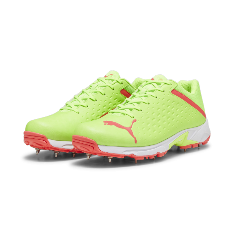 Puma 22.2 Spike Unisex Cricket Shoes - Green-Parakeet Green-Fire Orchid Puma 22.2 Spike Unisex Cricket Shoes - Green-Parakeet Green-Fire Orchid