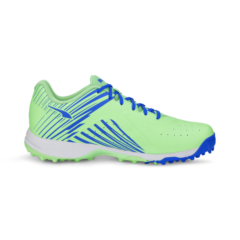 Puma 22 FH Rubber Unisex Cricket Shoes - Elektro Green-Bluemazing-Puma White Puma 22 FH Rubber Unisex Cricket Shoes - Elektro Green-Bluemazing-Puma White