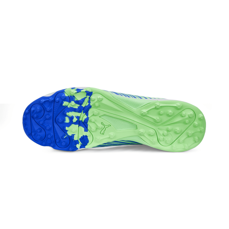Puma 22 FH Rubber Unisex Cricket Shoes - Elektro Green-Bluemazing-Puma White Puma 22 FH Rubber Unisex Cricket Shoes - Elektro Green-Bluemazing-Puma White