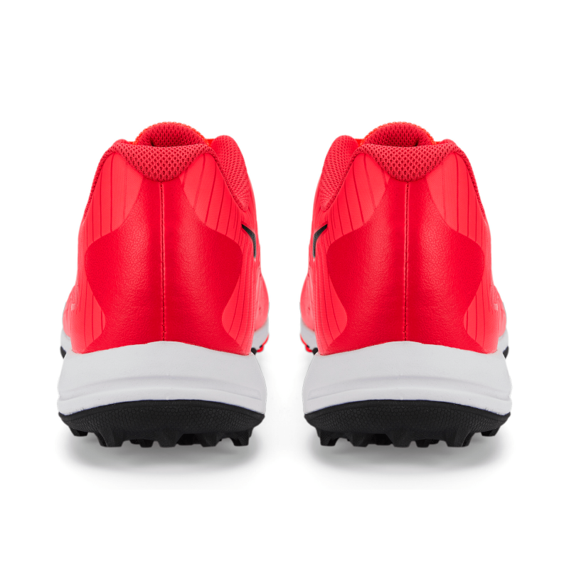 Puma 22 FH Rubber Unisex Cricket Shoes - Fiery Coral-Puma Black-Poppy Red