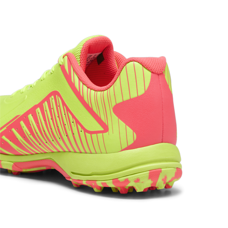 Puma 22 FH Rubber Unisex Cricket Shoes - Green-Fire Orchid