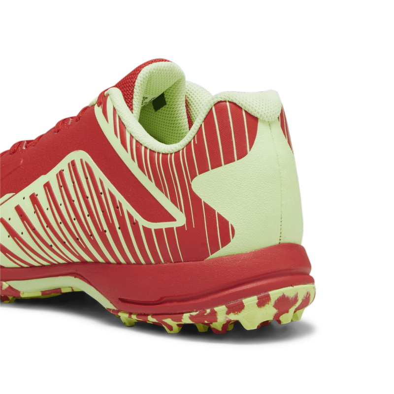 Puma 22 FH Rubber Unisex Cricket Shoes - PUMA Red-Speed Green Puma 22 FH Rubber Unisex Cricket Shoes - PUMA Red-Speed Green