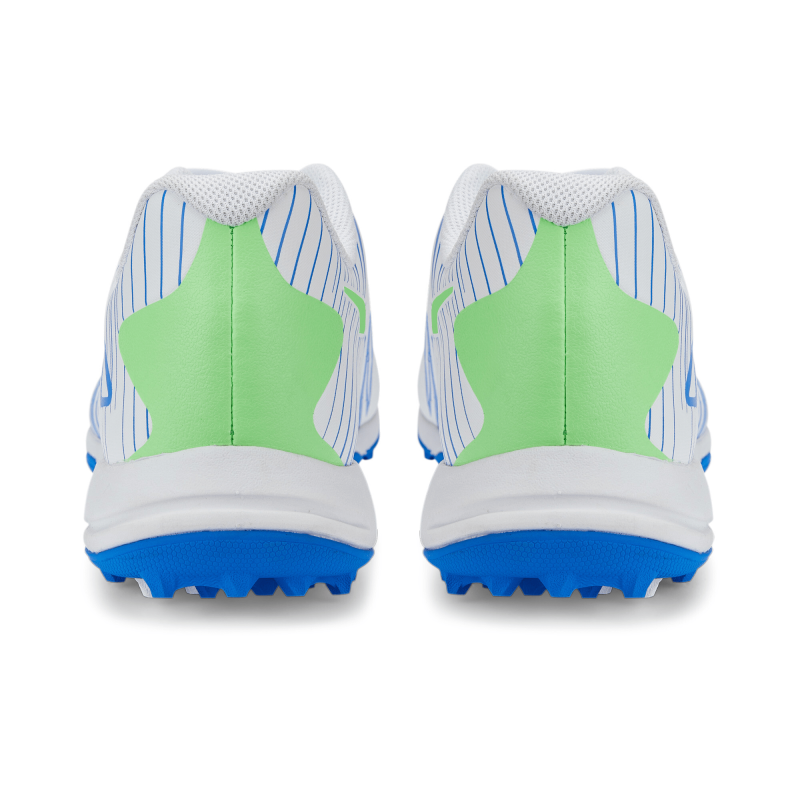 Puma 22 FH Rubber Unisex Cricket Shoes - Puma White-Puma Black-Bluemazing Puma 22 FH Rubber Unisex Cricket Shoes - Puma White-Puma Black-Bluemazing