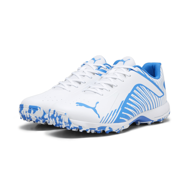 Puma 22 FH Rubber Unisex Cricket Shoes - PUMA White-Ultra Blue Puma 22 FH Rubber Unisex Cricket Shoes - PUMA White-Ultra Blue