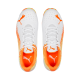 Puma 22 FH Rubber Unisex Cricket Shoes - PUMA White-Ultra Orange-Fast Yellow