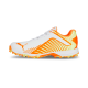 Puma 22 FH Rubber Unisex Cricket Shoes - PUMA White-Ultra Orange-Fast Yellow