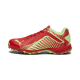 Puma 22 FH Rubber Unisex Cricket Shoes - Red-Speed Green Puma 22 FH Rubber Unisex Cricket Shoes - Red-Speed Green