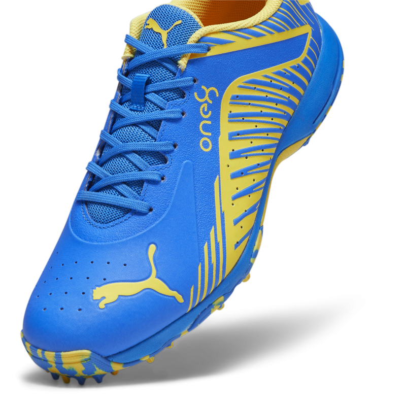Puma 22 FH Rubber Unisex Cricket Shoes - Ultra Blue-Yellow Blaze