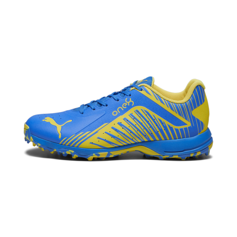 Puma 22 FH Rubber Unisex Cricket Shoes - Ultra Blue-Yellow Blaze