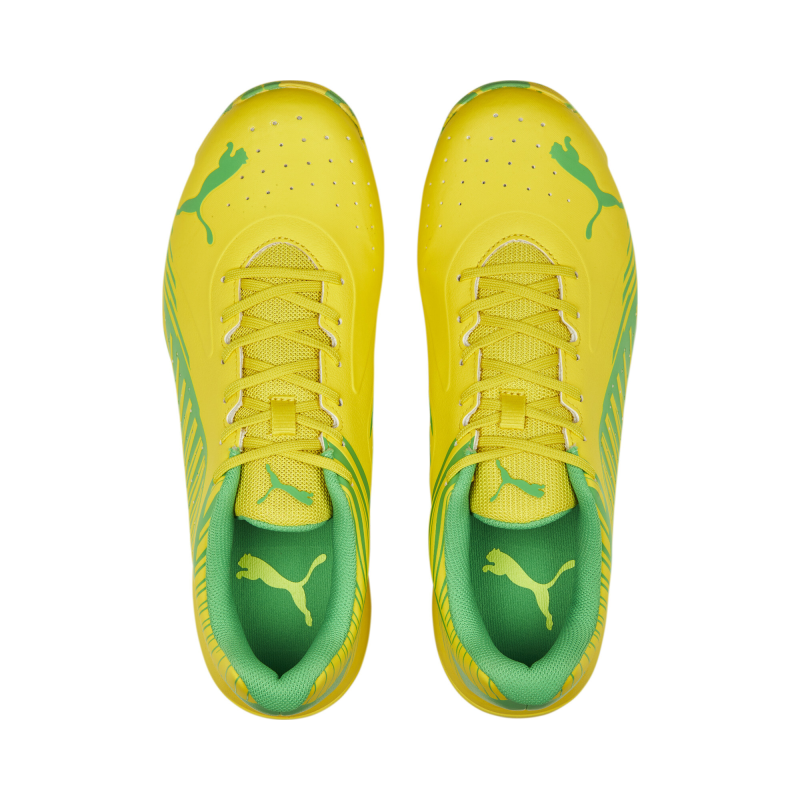 Puma 22 FH Rubber Unisex Cricket Shoes - Vibrant Yellow-PUMA Green Puma 22 FH Rubber Unisex Cricket Shoes - Vibrant Yellow-PUMA Green