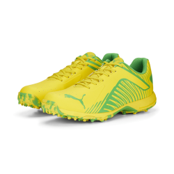 Puma 22 FH Rubber Unisex Cricket Shoes - Vibrant Yellow-PUMA Green