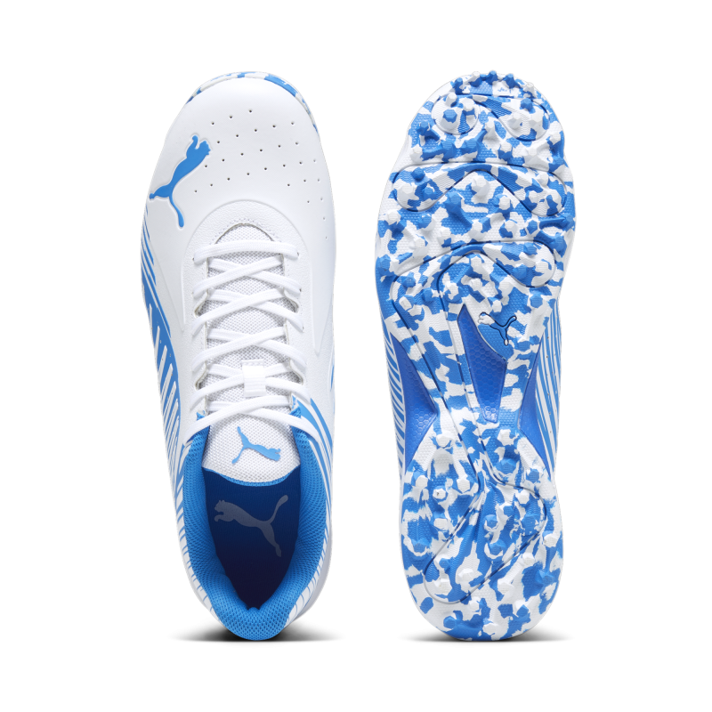 Puma 22 FH Rubber Unisex Cricket Shoes - White-Ultra Blue Puma 22 FH Rubber Unisex Cricket Shoes - White-Ultra Blue