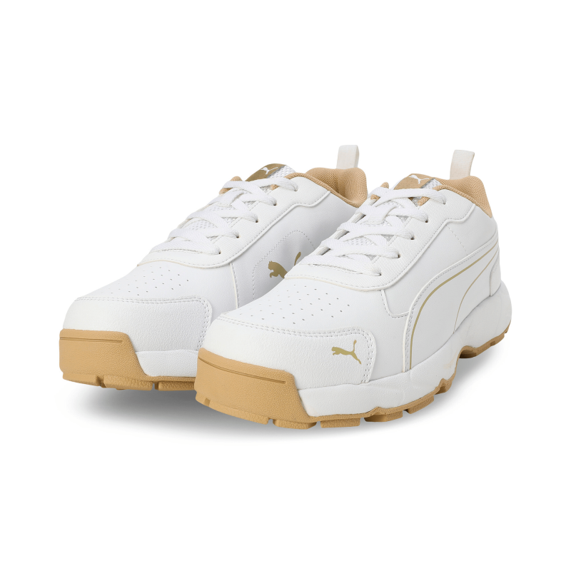 Puma Classic Cat Cricket Shoes - Metallic Gold-PUMA Silver-PUMA White-Puma Team Gold