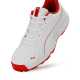 Puma Classic Cat Cricket Shoes - PUMA White-Grey Dawn-Red Blast