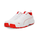 Puma Classic Cat Cricket Shoes - PUMA White-Grey Dawn-Red Blast