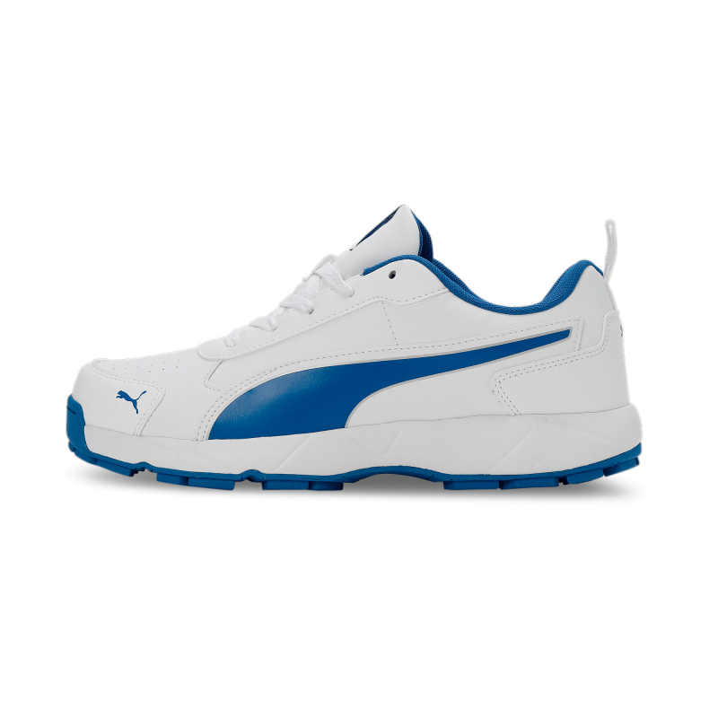 Puma Classic Cat Cricket Shoes - PUMA White-PUMA Team Royal-PUMA Silver