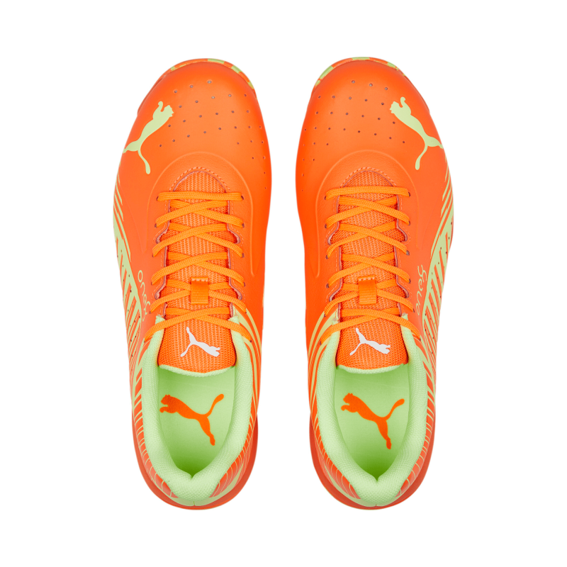 Puma x one8 22 FH Rubber Unisex Cricket Shoes - Ultra Orange-Fast Yellow Puma x one8 22 FH Rubber Unisex Cricket Shoes - Ultra Orange-Fast Yellow