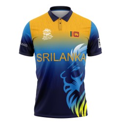 Sri Lanka Cricket World Cup Jersey 2022 Half Sleeves Cricket Fan Jersey - 100% Dryfit Polyester - With Name Personalization
