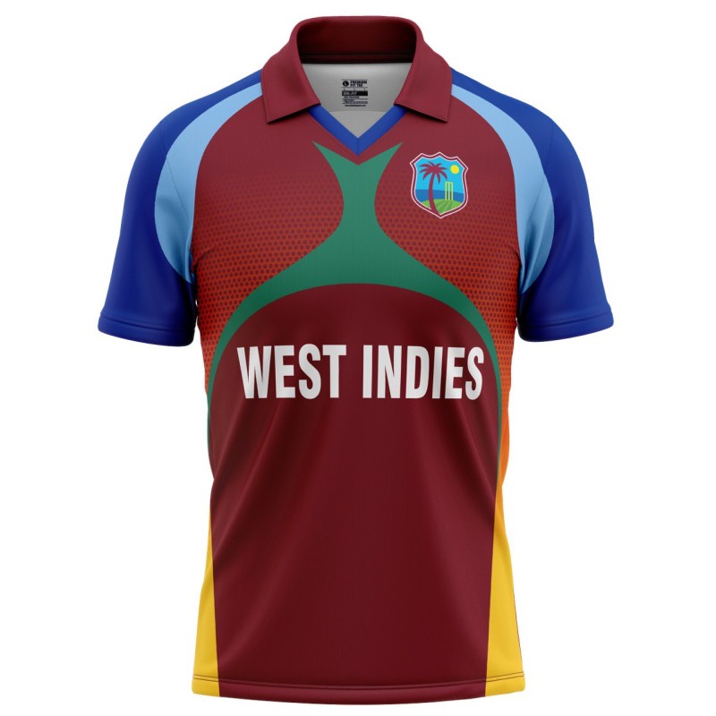 West Indies T20 World Cup 2010 Half Sleeves Cricket Fan Jersey - 100% Dryfit Polyester - With Name Personalization West Indies T20 World Cup 2010 Half Sleeves Cricket Fan Jersey - 100% Dryfit Polyester - With Name Personalization