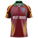 West Indies T20 World Cup 2009 Half Sleeves Cricket Fan Jersey - 100% Dryfit Polyester - With Name Personalization West Indies T20 World Cup 2009 Half Sleeves Cricket Fan Jersey - 100% Dryfit Polyester - With Name Personalization