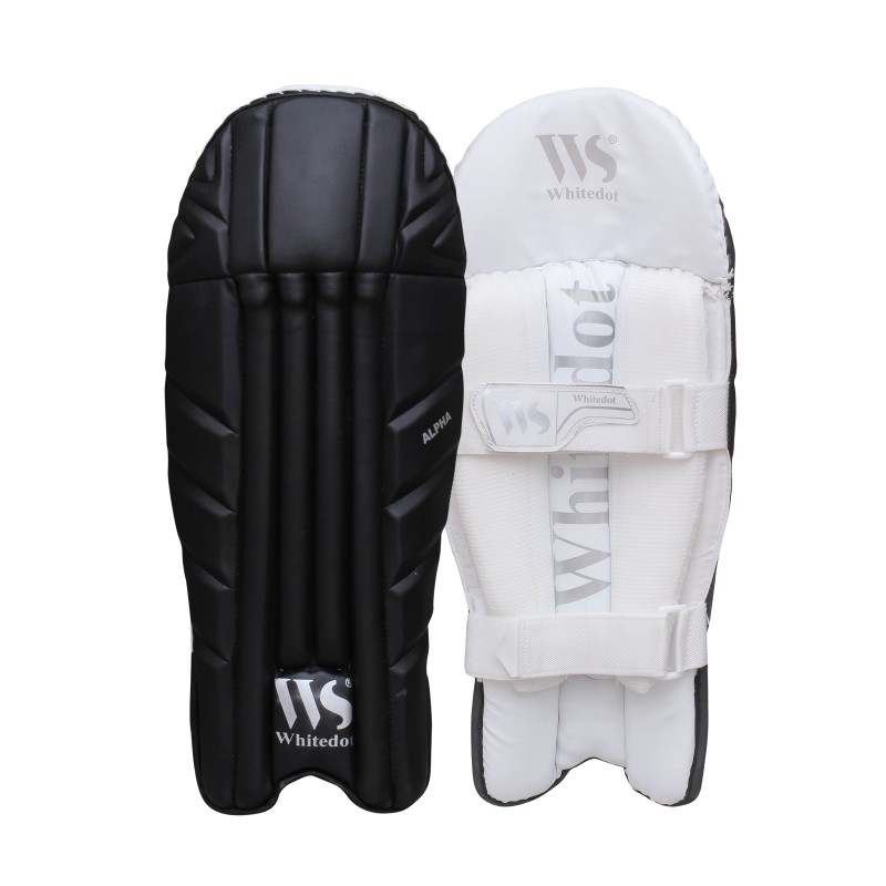 Whitedot Alpha Players Black Wicket Keeping Pads